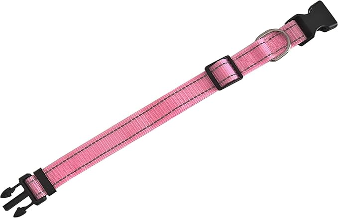 Adjustable Nylon Dog Collar, Reflective Collar 1 Inch 3/4 Inch 5/8 Inch Wide - Image 3