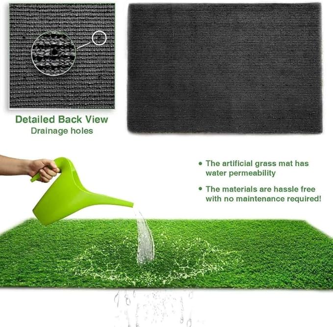 ALTRUISTIC Artificial Grass 9FTX28FT, Realistic Fake Grass Deluxe Turf - Image 5