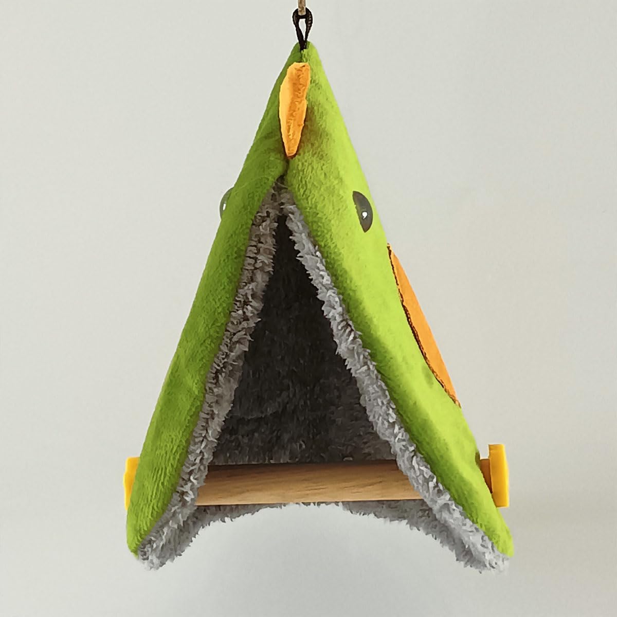 Bird Snuggle Tent - Hanging Sleeping Hut with Perches for Small Birds Parrot Parakeet Cockatiel Conure Budgie Finch Quaker