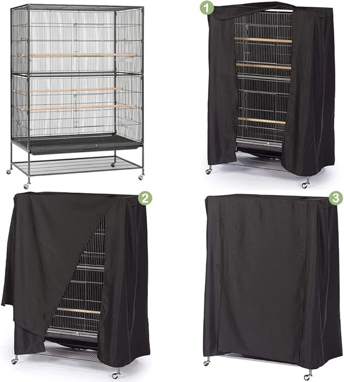 Extra Large Bird Cage Cover Breathable Waterproof Material Universal Black-Out - Image 4