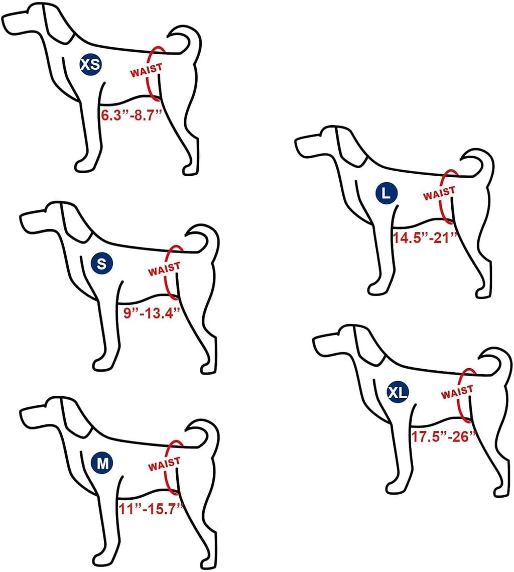 Reusable Dog Poop Pants with 50pcs Poop Bags, Adjustable Dogs Sanitary Pants for Incontinence & Outdoor Walking, Dog Poops Collection Pants for Senior and Disability Dogs (XS)