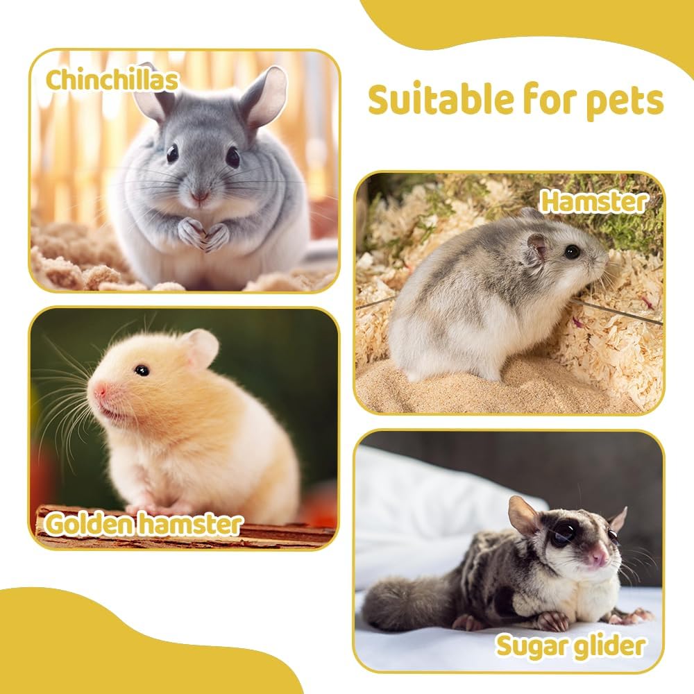 Hamster Hideout, Magnetic Mount Small Animals House with Transparent Window, Waterproof Guinea Pig Hideout for Hamsters Hedgehogs Chinchillas Ferrets