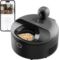 Wet Food Automatic Cat Feeder with Camera, 5 Meals, Black
