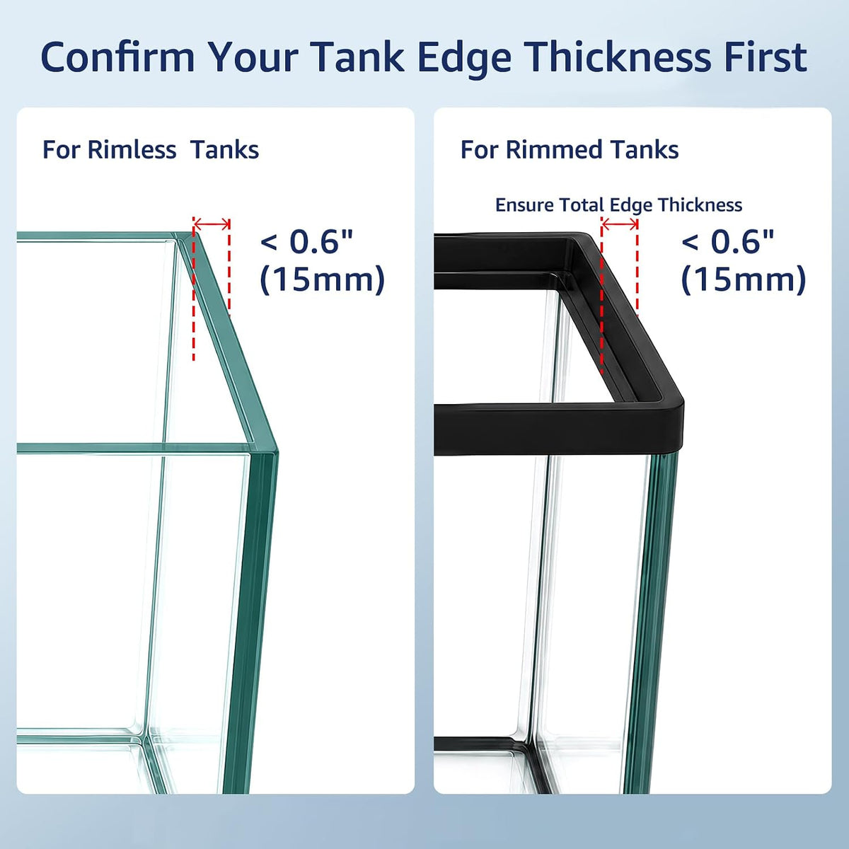 Veehoo Hang on Back Aquarium Filter with One-Touch Drain for Tank 10-30 Gal