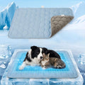 Dog Cooling Mat Q-MAX>0.5 Self-Cooling Mat for Dogs Crate Pad for Dogr, 2-in-1 Long-Lasting Cool Mats and Soft Kennel Pad for Dogs, Easy Washable Mat for Bed Crate Car