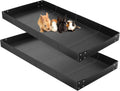 Wenqik 2 Pcs Guinea Pig Cage Liner Corrugated Plastic Base, Dark Black