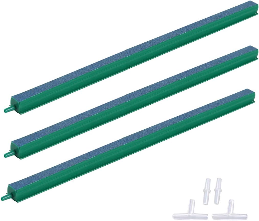 ALEGI Fish Tank Air Bubble 3-Piece Air Stone Bars for Aquarium,16 inch