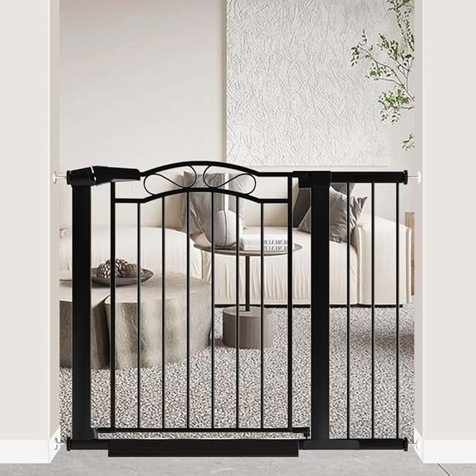 Fairy Baby 29.5"-40.5" Extra Wide Baby Gate, Pressure Mount Long Dog Gates by FairyBaby