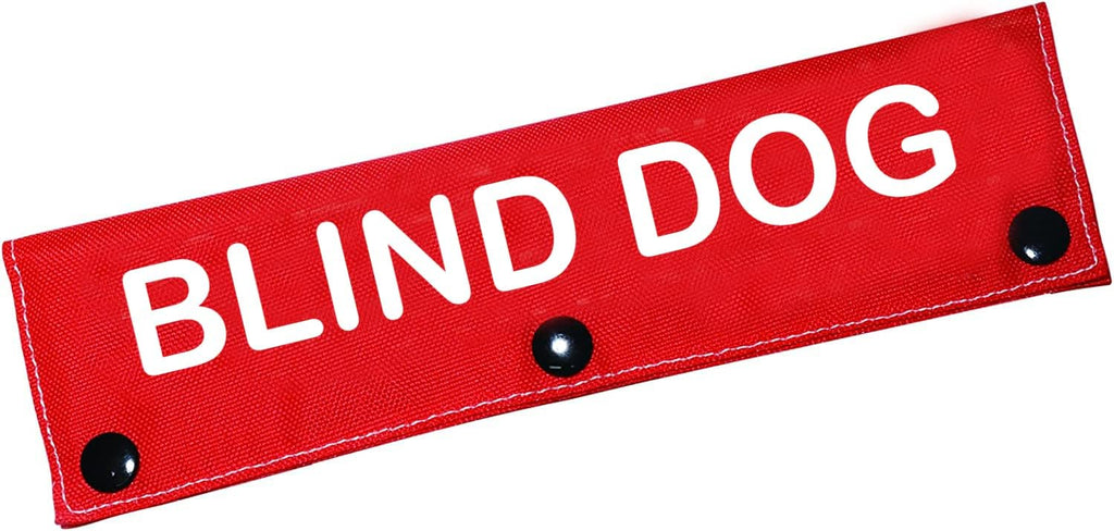 Blind Dog Sleeve - Visual Impairment Dog Leash Wrap Alert ID Patch Tag Pet Birthday Gift