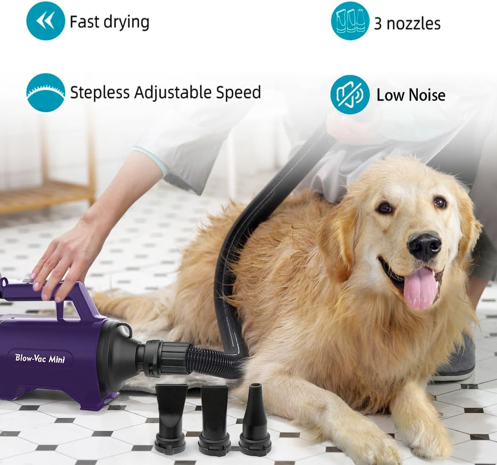 Dog Dryer High Velocity Pet Dog Grooming Force Hair Dryer/Blower