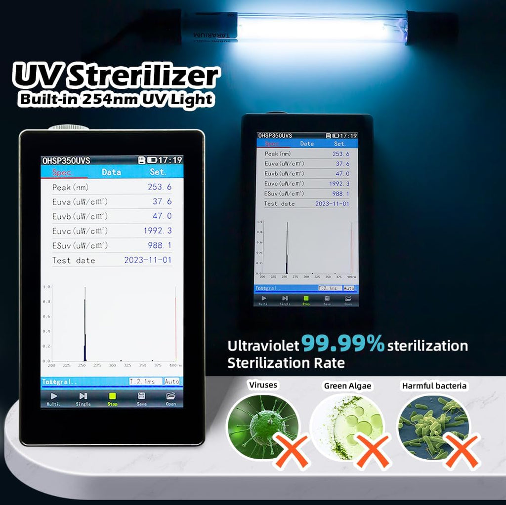COOSPIDER Aquarium Filter with 7W U-V Light 300GPH for 75-200 Gallon Tank