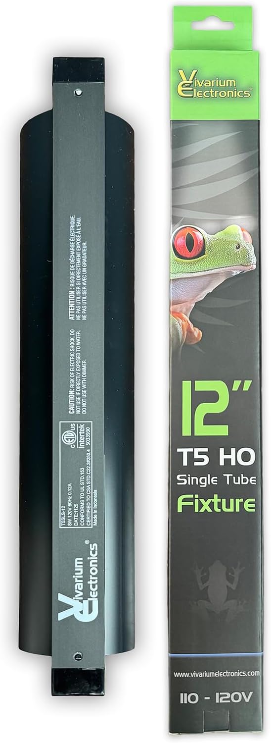 12" HO T5 UVB Light Fixture