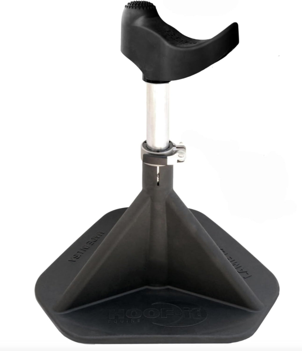 HOOF-IT Blacksmith Farrier Horse Hoof Stand, Black