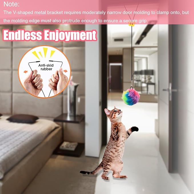 Interactive Cat Toys, Independent Play Hanging Door Cat Toys - Image 5