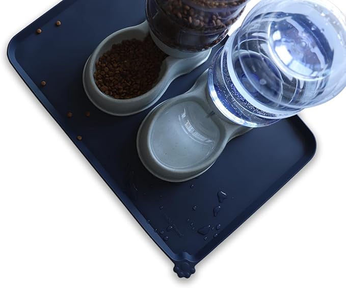 Hoki Found Large Waterproof Silicone Pet Food Mats Tray - Image 5