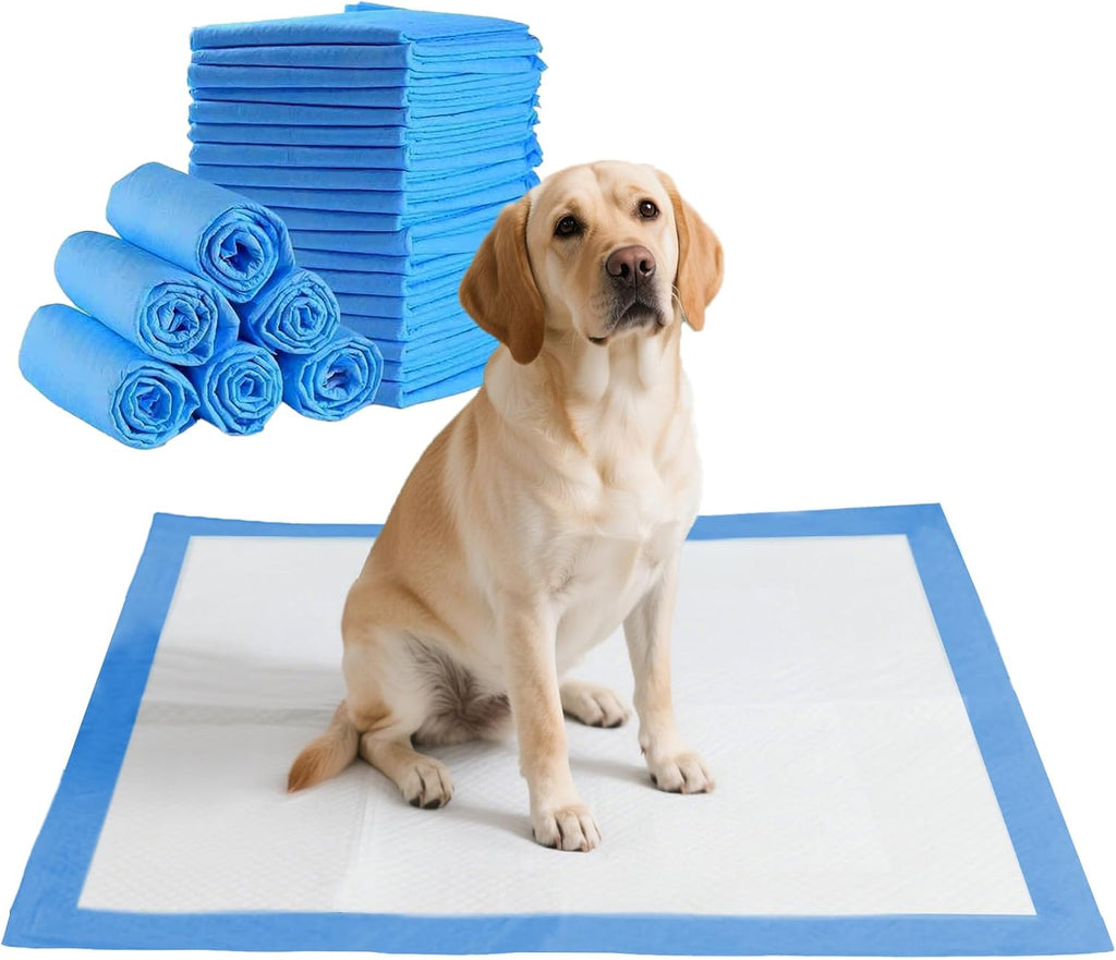 80 Packs 30"x36" Disposable Puppy Pads, Dog Training Pads, Super Absorbency Disposable Underpads with Leak-Proof and Odor Control, Disposable Training Pads for Puppies, Dogs, Cats, Rabbits