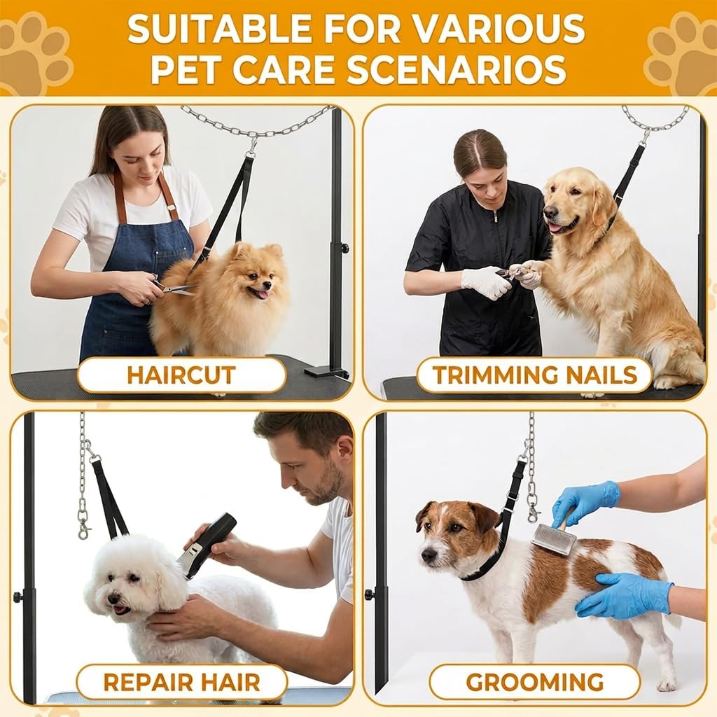 Dog Grooming Loop Extension Chain - Groomers Pet Dog Grooming Arm Accessories, Flexible Adjustable for Dog Grooming