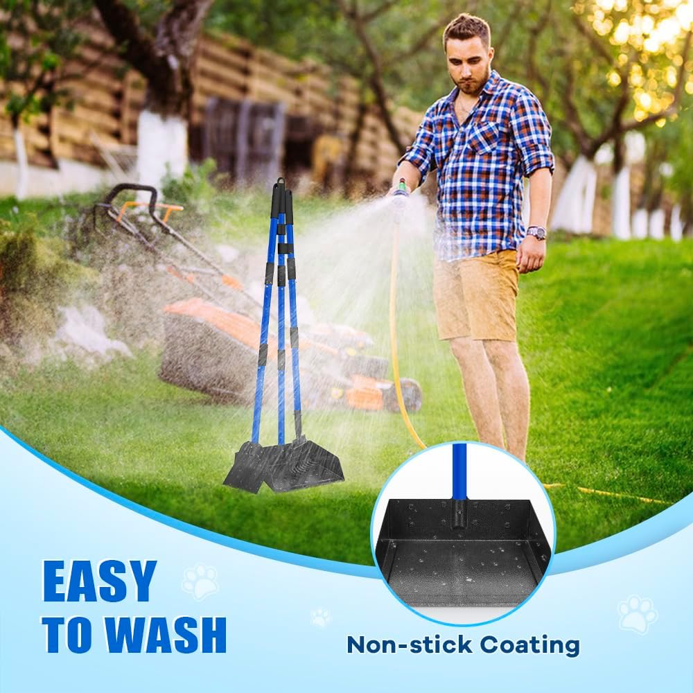 Larger Dog Pooper Scooper for Large Medium Small Dogs Stainless Steel