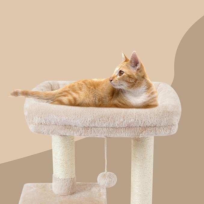 FISH&NAP Cute Cat Tree Kitten Cat Tower - Image 7