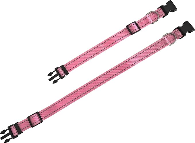 Adjustable Nylon Dog Collar, Reflective Collar 1 Inch 3/4 Inch 5/8 Inch Wide - Image 4