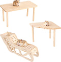 3pcs Hamster Play Wooden Platform, Hamster Game Wooden Platform Cage Accessories for Dwarf Syrian Hamsters Gerbils Mice and Other Small Pets