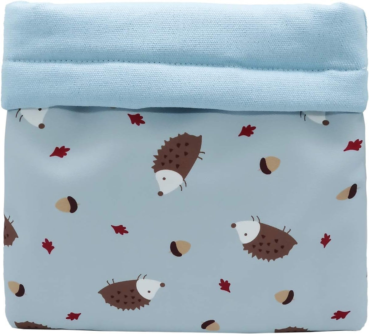Handmade Cute Sleeping Bag Pouch Hideout Cave for Hedgehog Guinea Pig Hamster Rat Ferret Hamster Squirrel and Other Small Animal Beds (Blue)