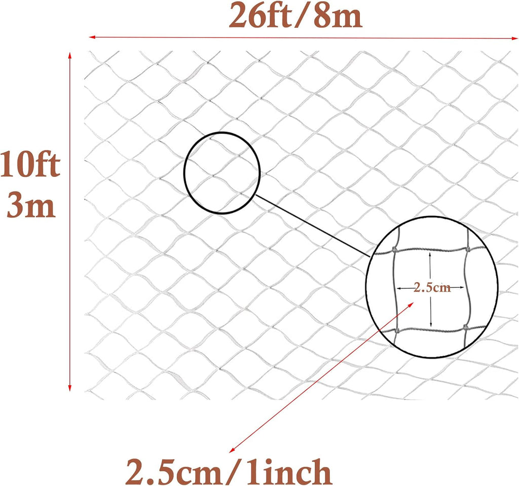 Cat Netting for Balcony, Anti-Fall Fence for Balcony/Stairs/Window