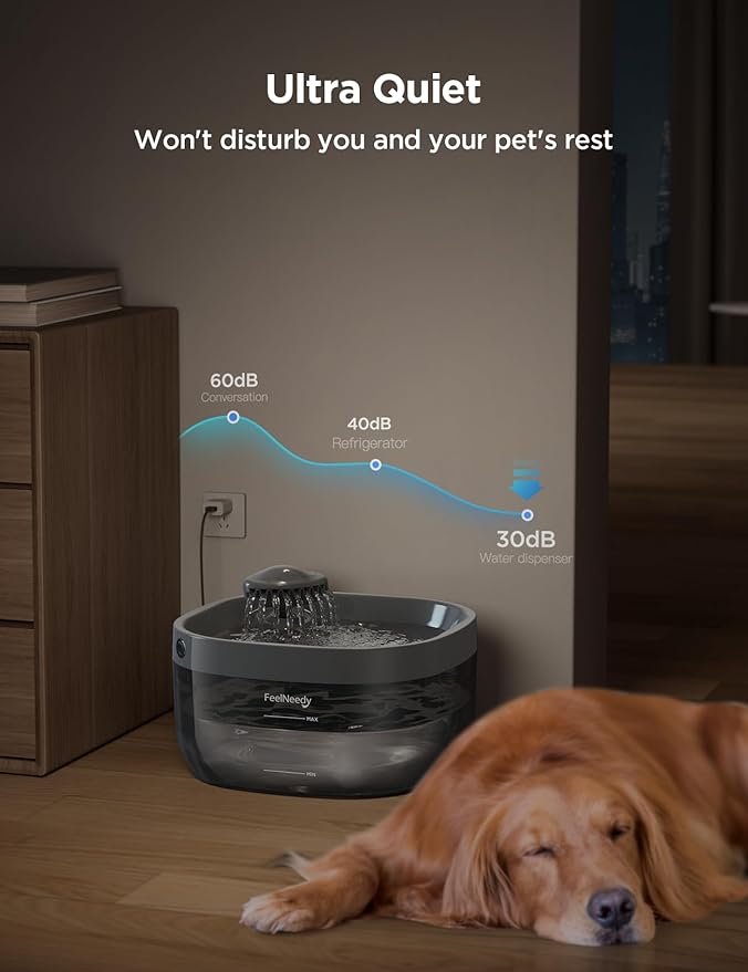 7L/1.8Gal Dog Water Fountain for Large Dog, FEELNEEDY Dog Water Bowl Dispenser - Image 8