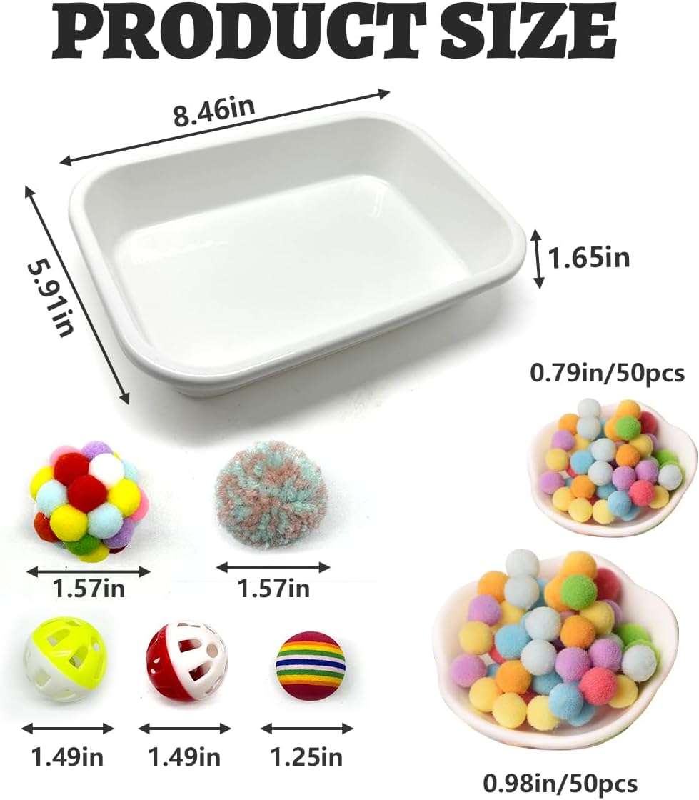 Funny Hedgehog Cage Accessories Enrichment Toys, Cute Sandbox and Ball Toys, Small Animal Accessories for Hedgehog Hamster Ferret