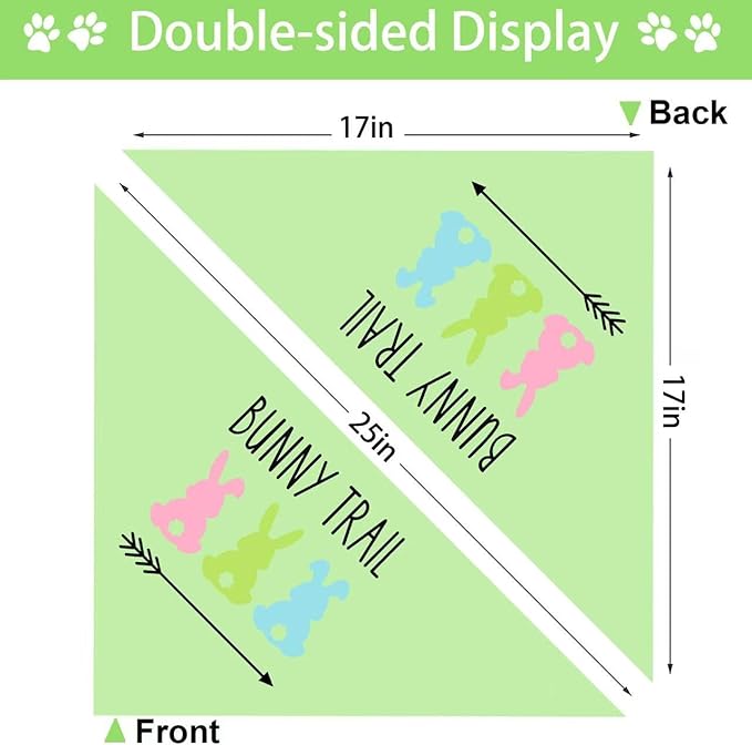 Easter Dog Bandana, 2 Pack Adjustable Holiday Party Pets Easter Egg Rabbit - Image 7