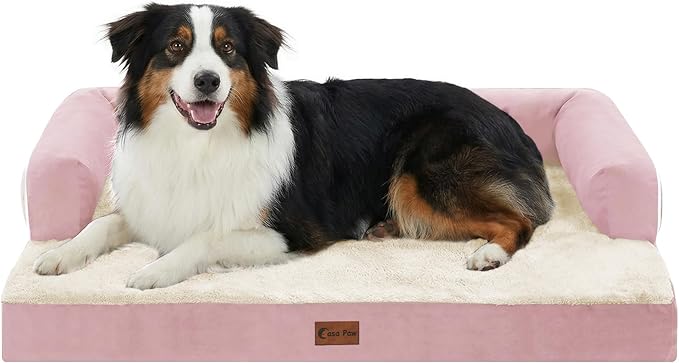Orthopedic Dog Beds for Large Sized Dogs, Waterproof Egg Crate Foam Medium Dog by CasaPaw