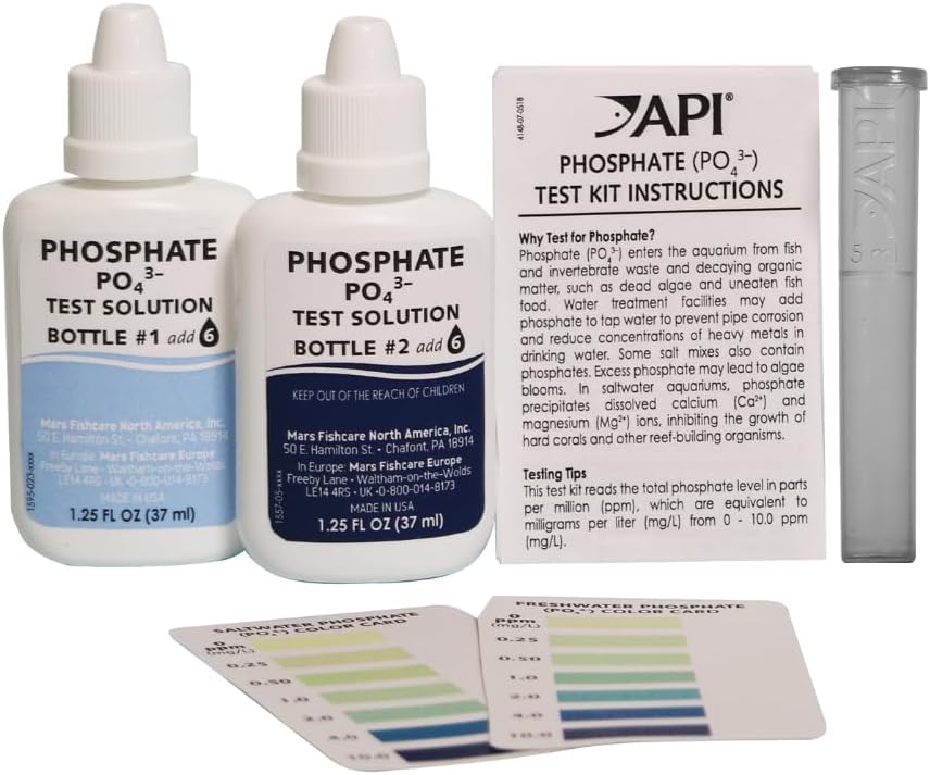 API Phosphate Test Kit For Freshwater And Saltwater, 64 OUNCES