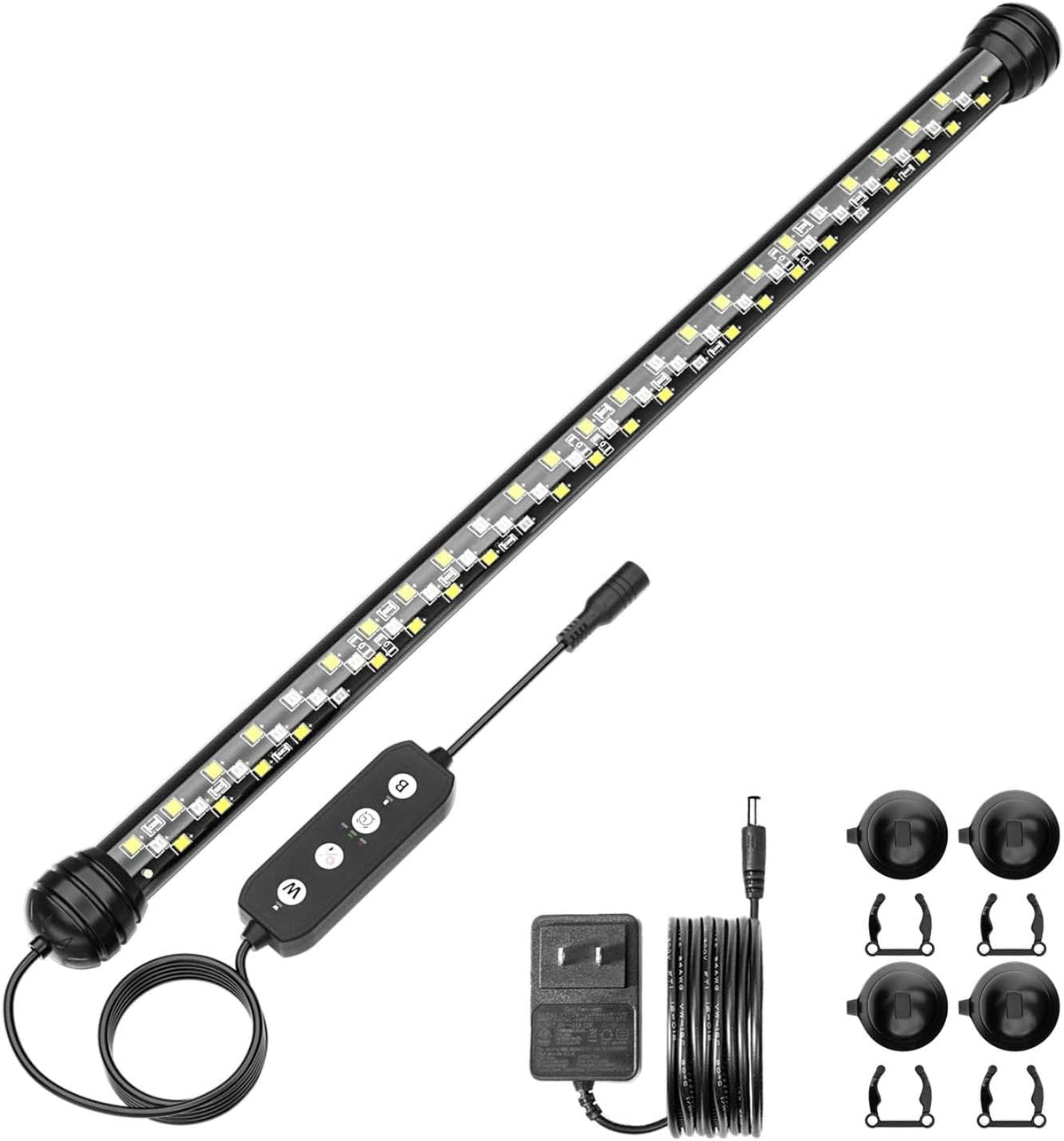 SEAOURA Submersible Led Aquarium Light for Fish Tank with Timer, 27 Inch