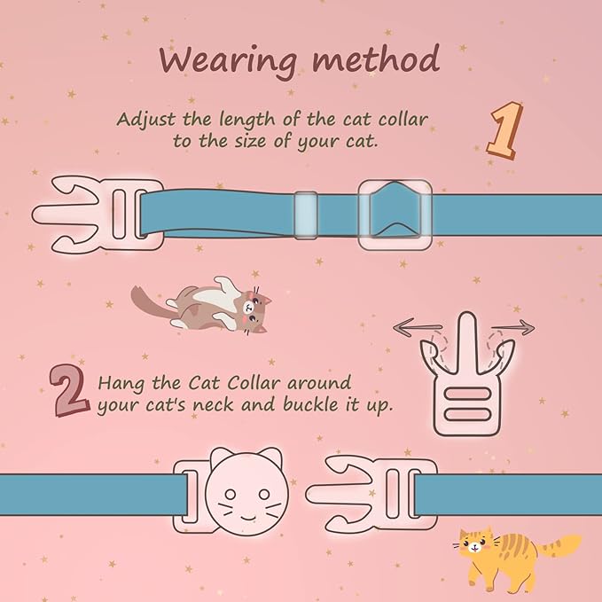 2 Pack Cotton Breakaway Cat Collar - Image 5