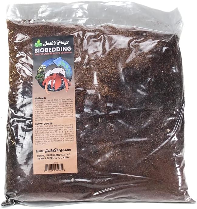 Josh's Frogs Hermit Crab BioBedding Bioactive Substrate, 10 Quart