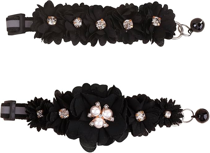 2 Pack Cat Collar Pink Floral by OGEFOTED
