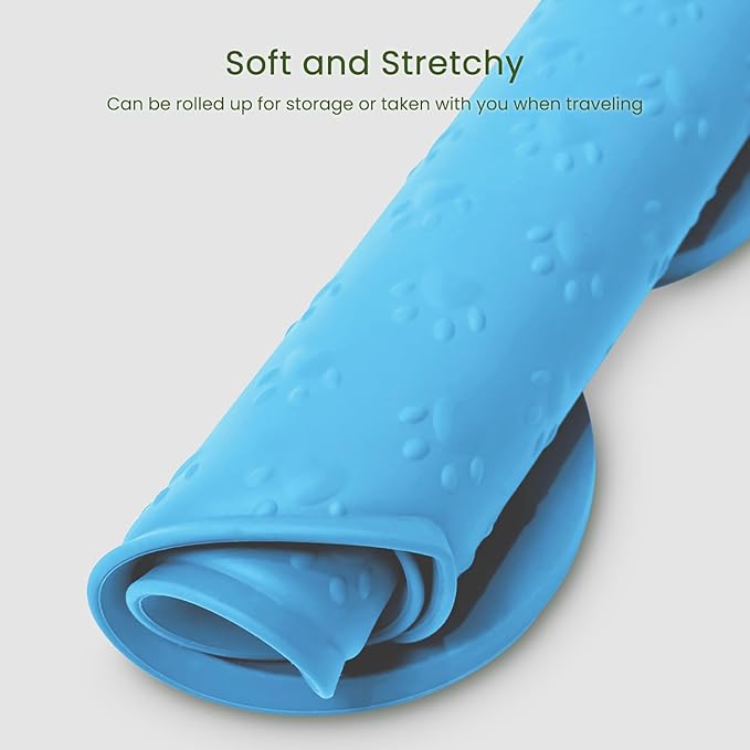 Dog Food Mat Anti-Slip Silicone Dog Bowl Mat Thicker Pet Placemat Waterproof - Image 7