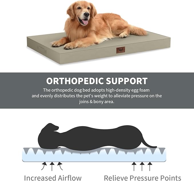 Outdoor All Weather XL Dog Bed, Waterproof Pet Bed - Image 3