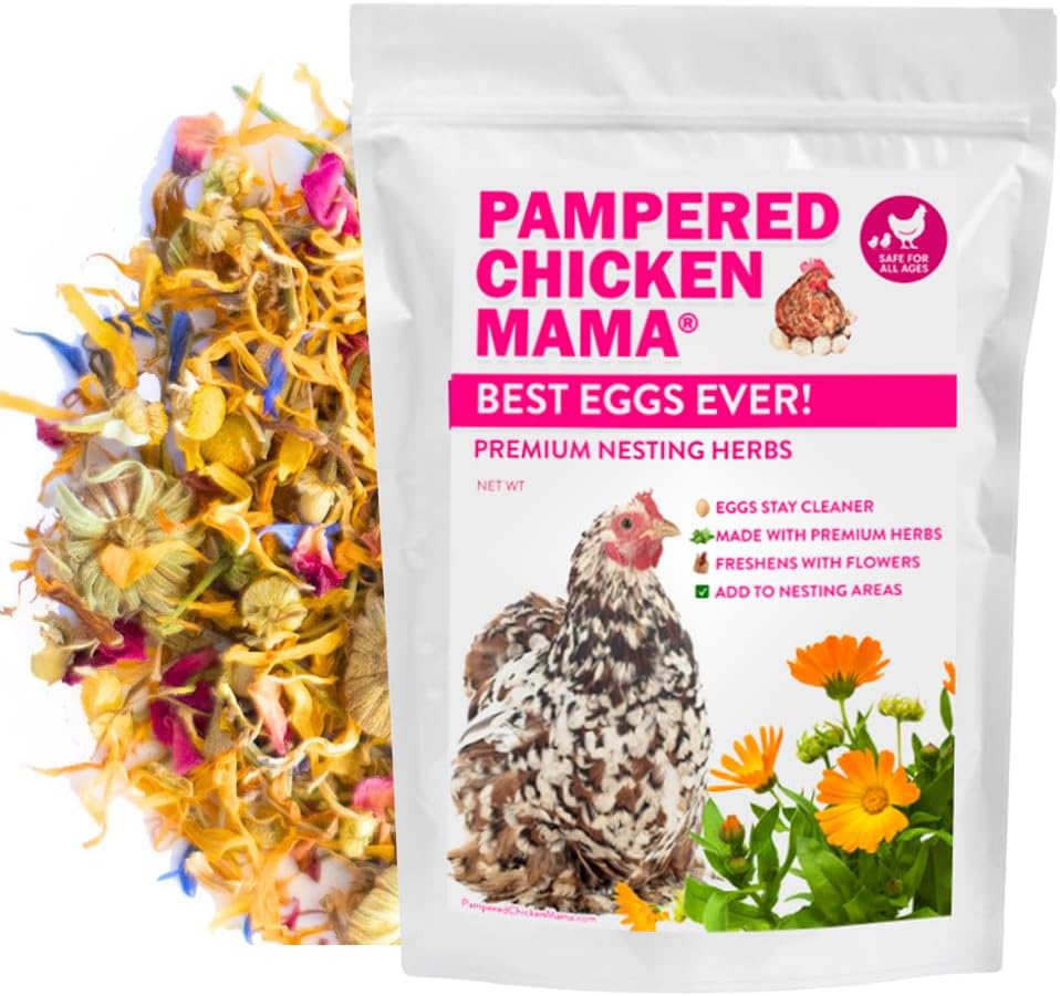 Pampered Chicken Mama Best Eggs Ever! Nesting Herbs for Chickens (10 Ounces) | Chicken Nesting Herbs