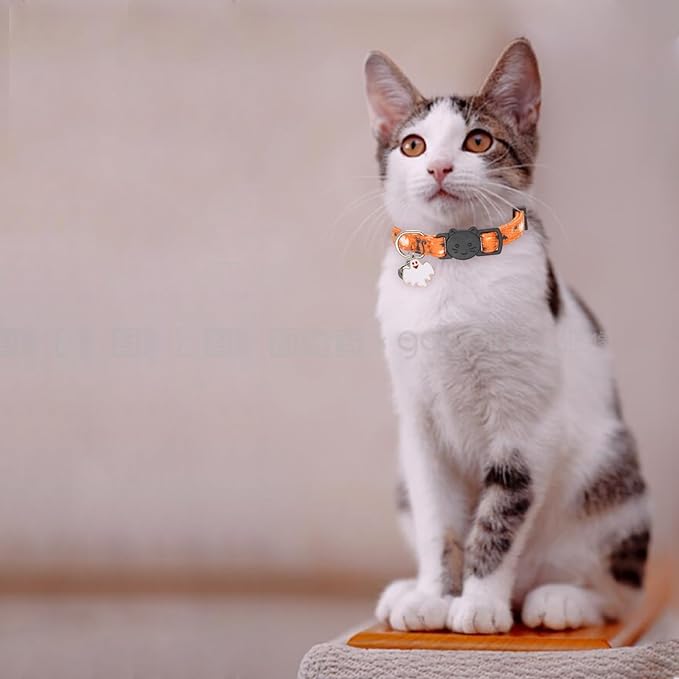 Halloween Cat Collar, Cotton 2 Pack Cat Collar - Image 7