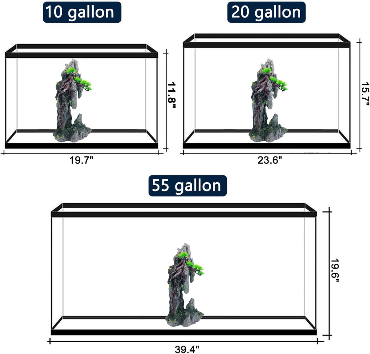 Tall Aquarium Mountain View Stone Decorations Aquarium Rock Cave