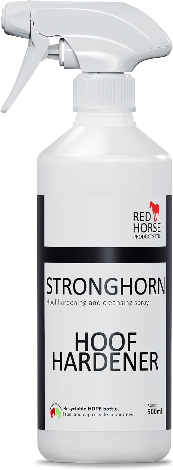 Stronghorn Hoof Hardener - Horse Hoof Hardener & Cleansing Spray (500ml) | Sole Strengthening Formula | Non-Caustic Spray for Soft Soles & Weak Horn | Formalin-Free