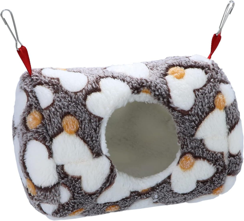 Wontee Hamster Hammock Warm Bed House Small Animal Hideout for Hamsters Gerbil Young Rat Mouse (Coffee)