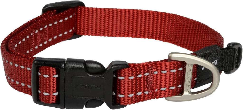 Reflective Dog Collar for Medium Dogs, Adjustable from 12-17 inches, Turquoise