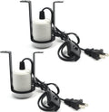 2-Pack Reptile Ceramic Heat Lamp Holder Pet Heater Bracket Reptile Light Fixture for Heat Lamp Bulb Terrariums Habitat Lizard Tortoise(Bulb Not Included)