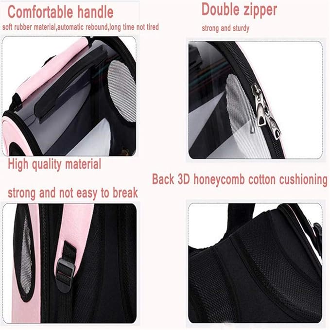 Bird Carrier Clear Parrot Outing Backpack APET Transparent Acrylic Bird Travel - Image 8