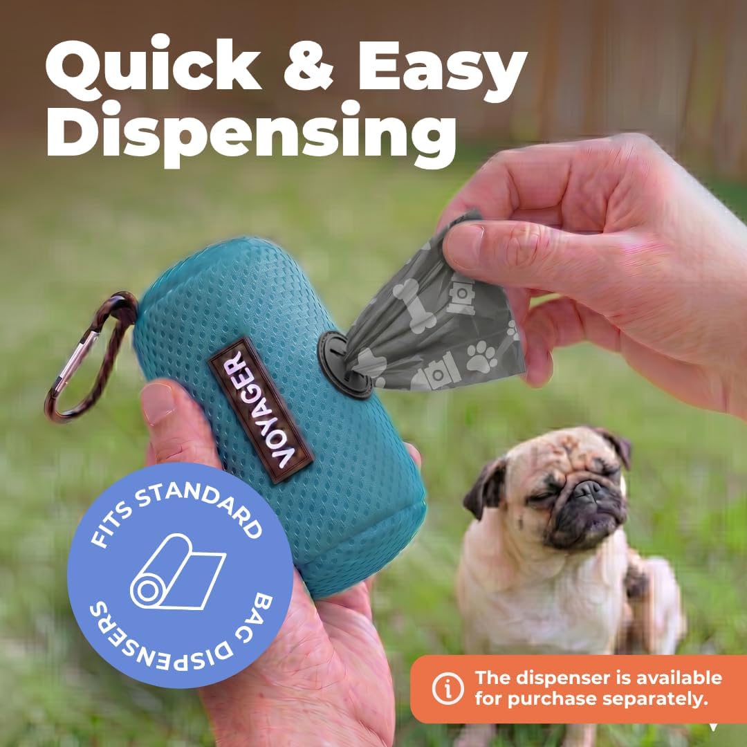 Best Pet Supplies Poop Bags for Dogs - Gray, 240 Count