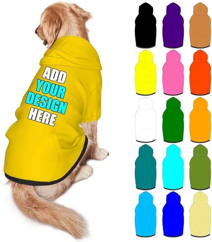 Custom Dog Clothes with Photo Name Logo Personalized Dog Sweaters by Mynvzrk