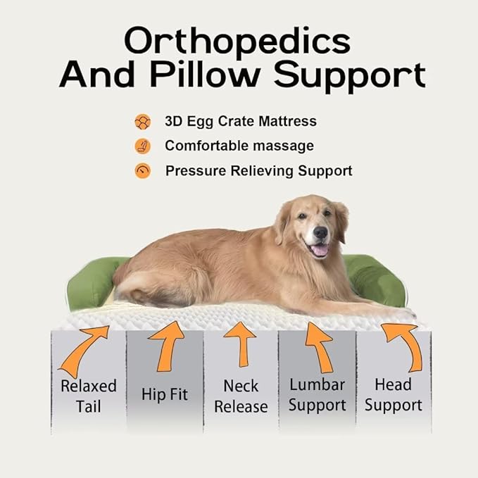 Large Dog Bed Orthopedic Washable - Image 3