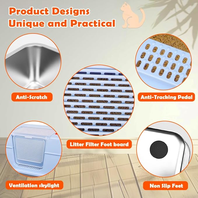 Vivifying Stainless Steel Litter Box - Image 8
